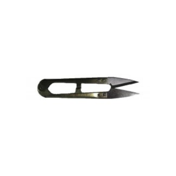 Dixie Tailoring Supply Discover Clippers (Medium) - small metal thread snips with curved handles and pointed blades, ideal for sewing or embroidery. Essential for tailoring stores, they offer precision and ease in cutting threads. Tailoring Supplies